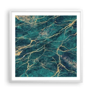 Poster in einem weißen Rahmen - Goldmine - 60x60 cm