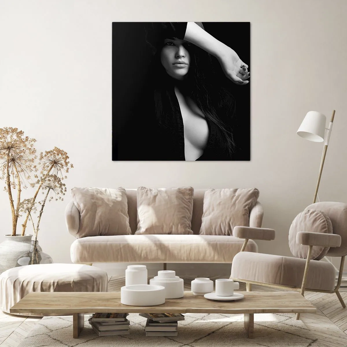 Bild auf Leinwand - Leinwandbild - Schule der Verführung - 70x70 cm