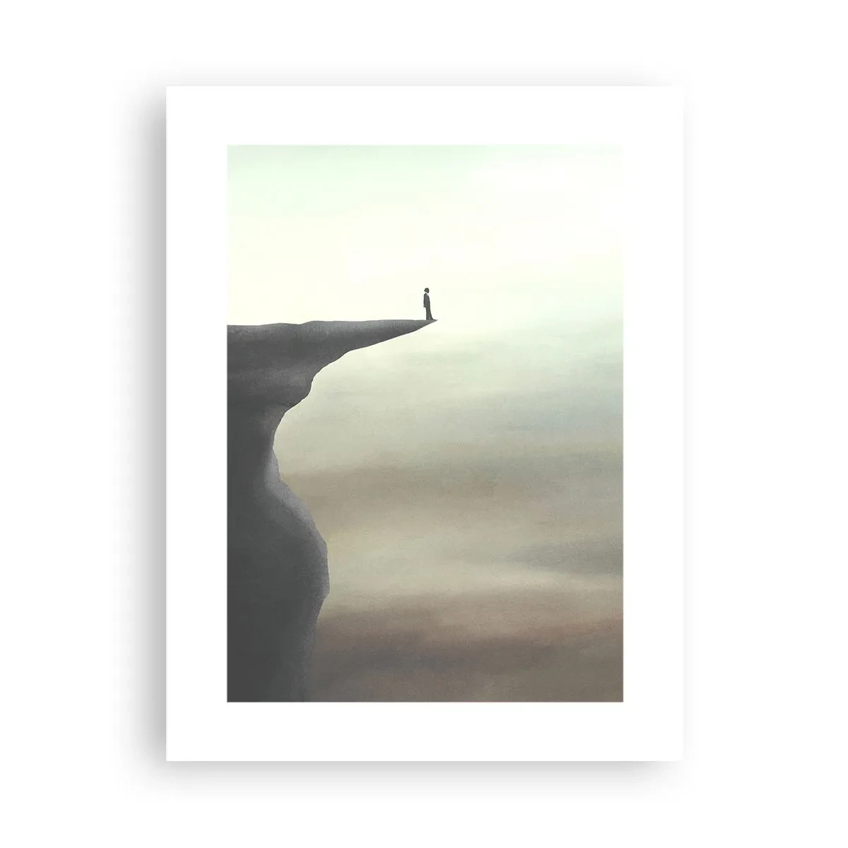 Poster - Nach oben, natürlich! - 30x40 cm