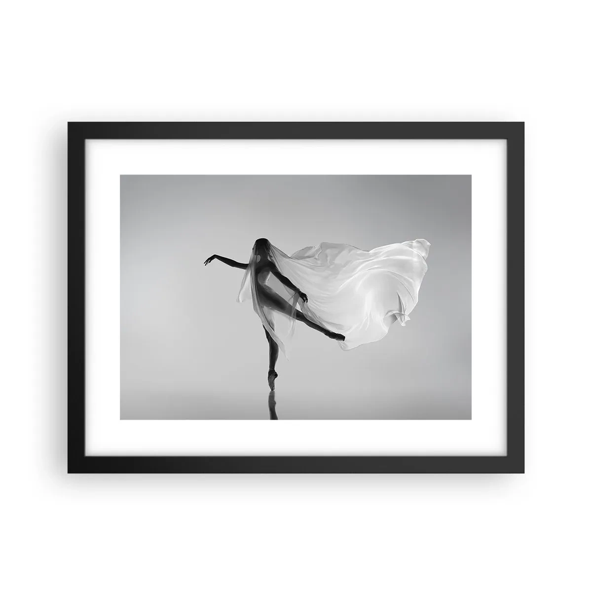 Poster in einem schwarzem Rahmen - Leichtigkeit und Anmut - 40x30 cm