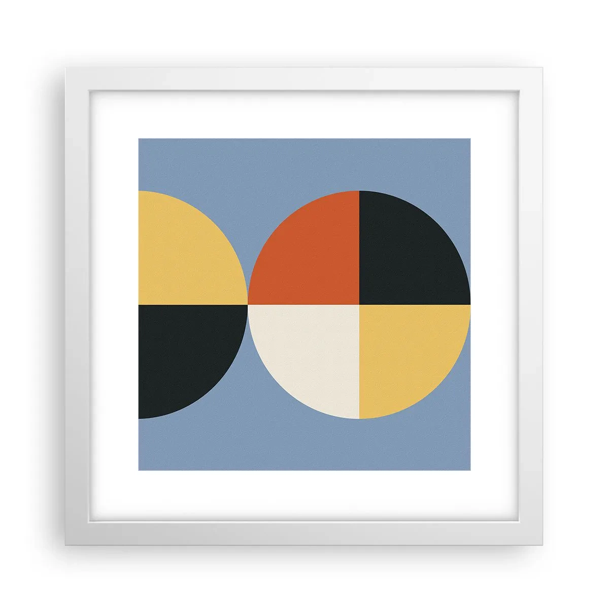 Poster in einem weißen Rahmen - Beobachte und zähle - 30x30 cm