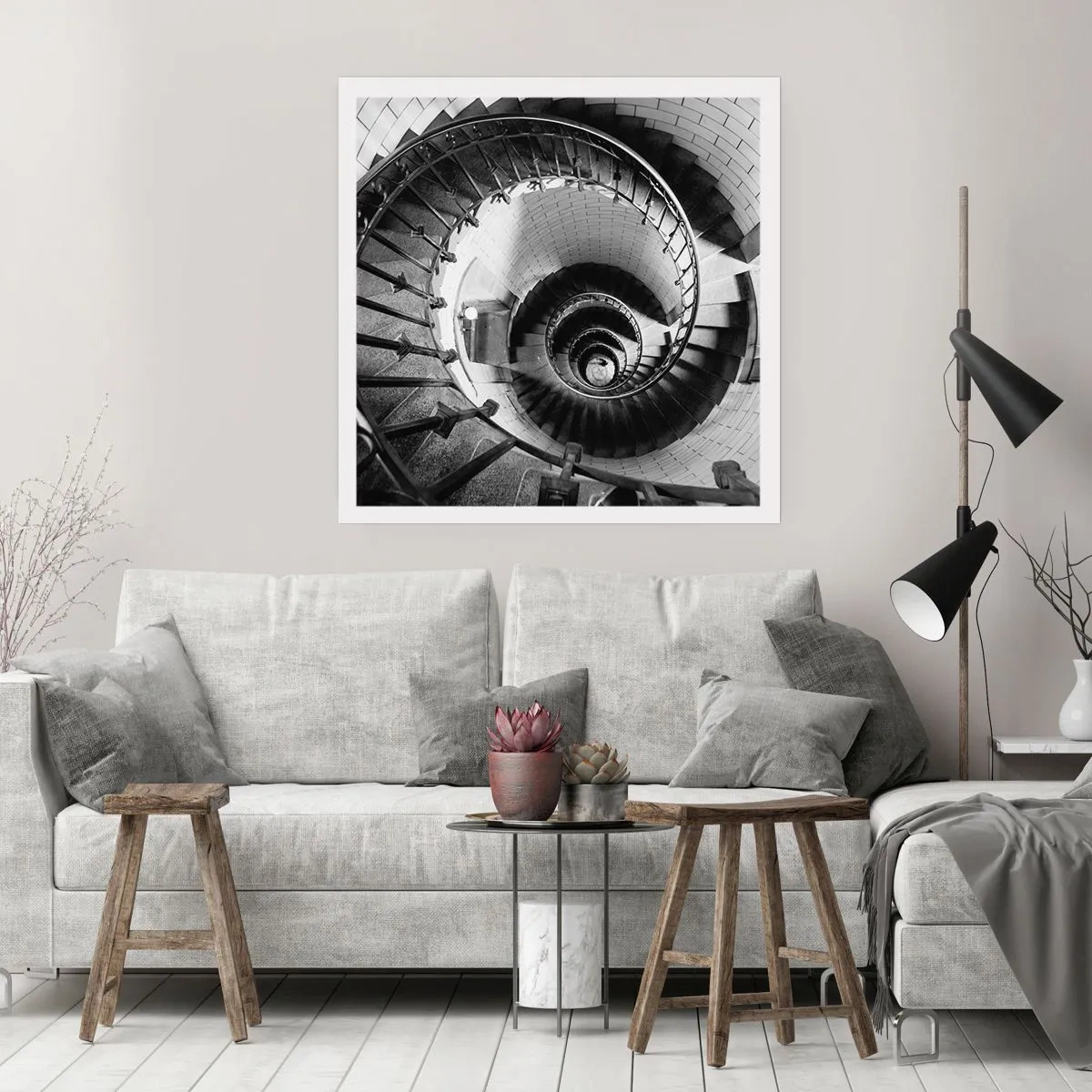 Poster - Höher und höher - 30x30 cm