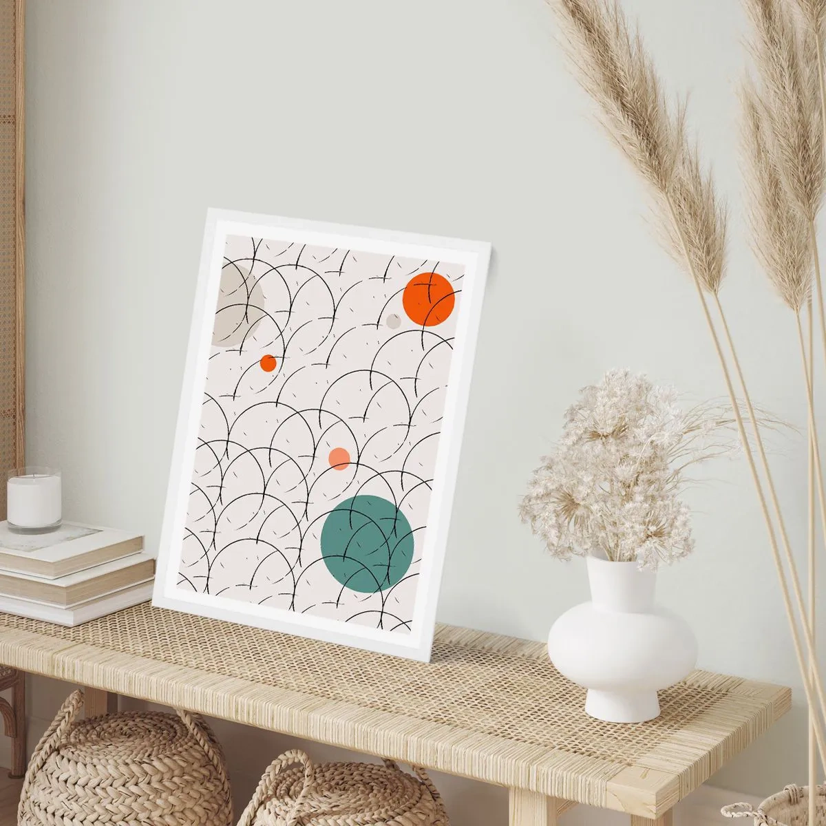 Poster in einem weißen Rahmen - Im Pop-Art-Geist - 70x100 cm