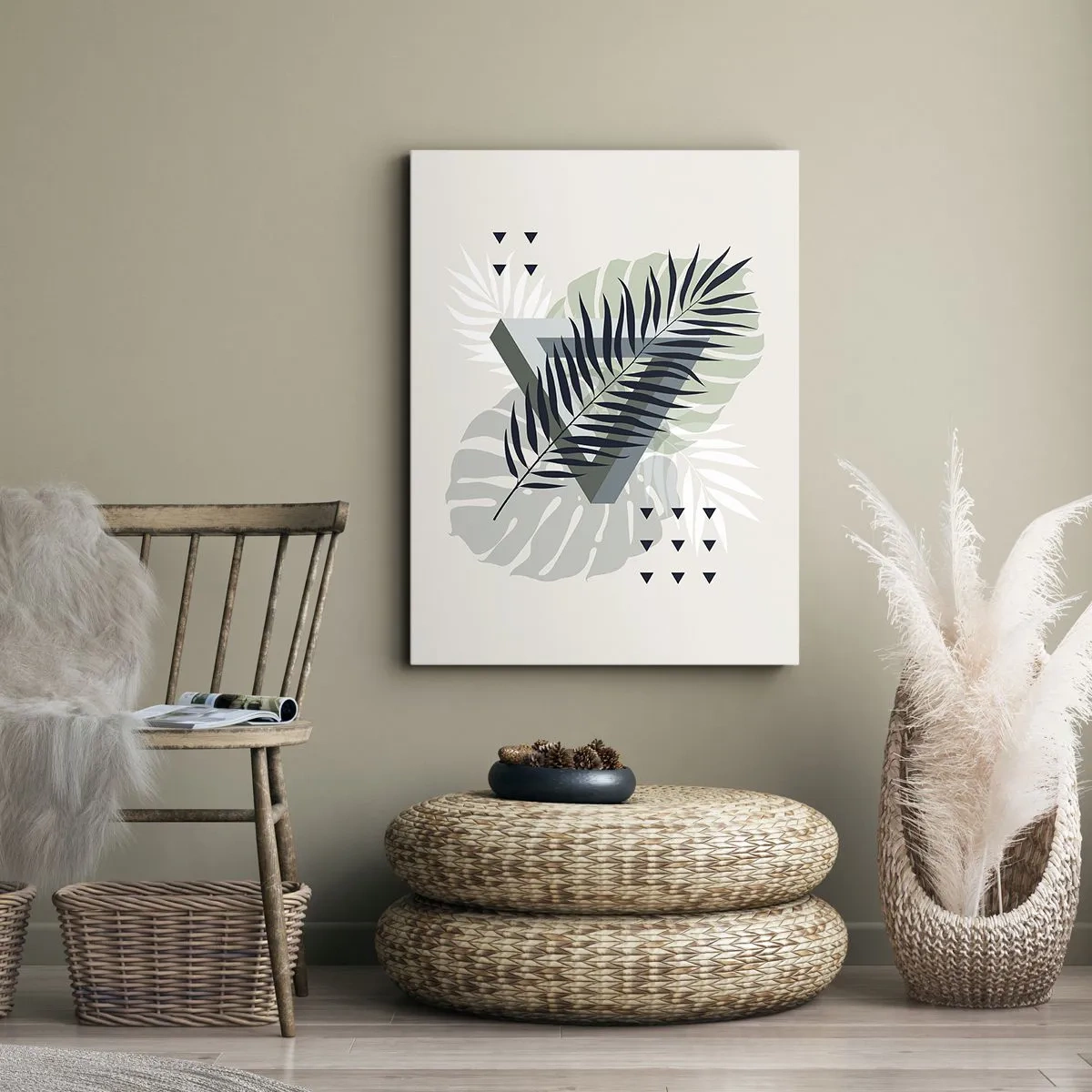 Bild auf Leinwand - Leinwandbild - Natur und Geometrie – zwei Ordnungen? - 45x80 cm