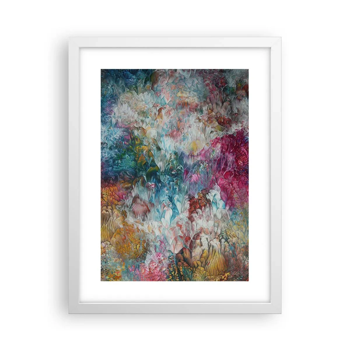 Poster in einem weißen Rahmen - In voller Blüte - 30x40 cm