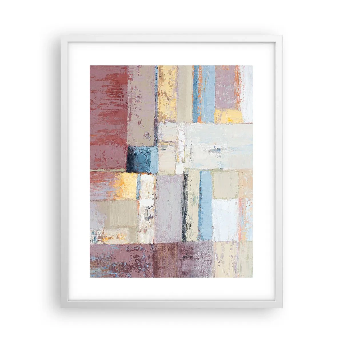 Poster in einem weißen Rahmen - Ruhe der Geometrie - 40x50 cm