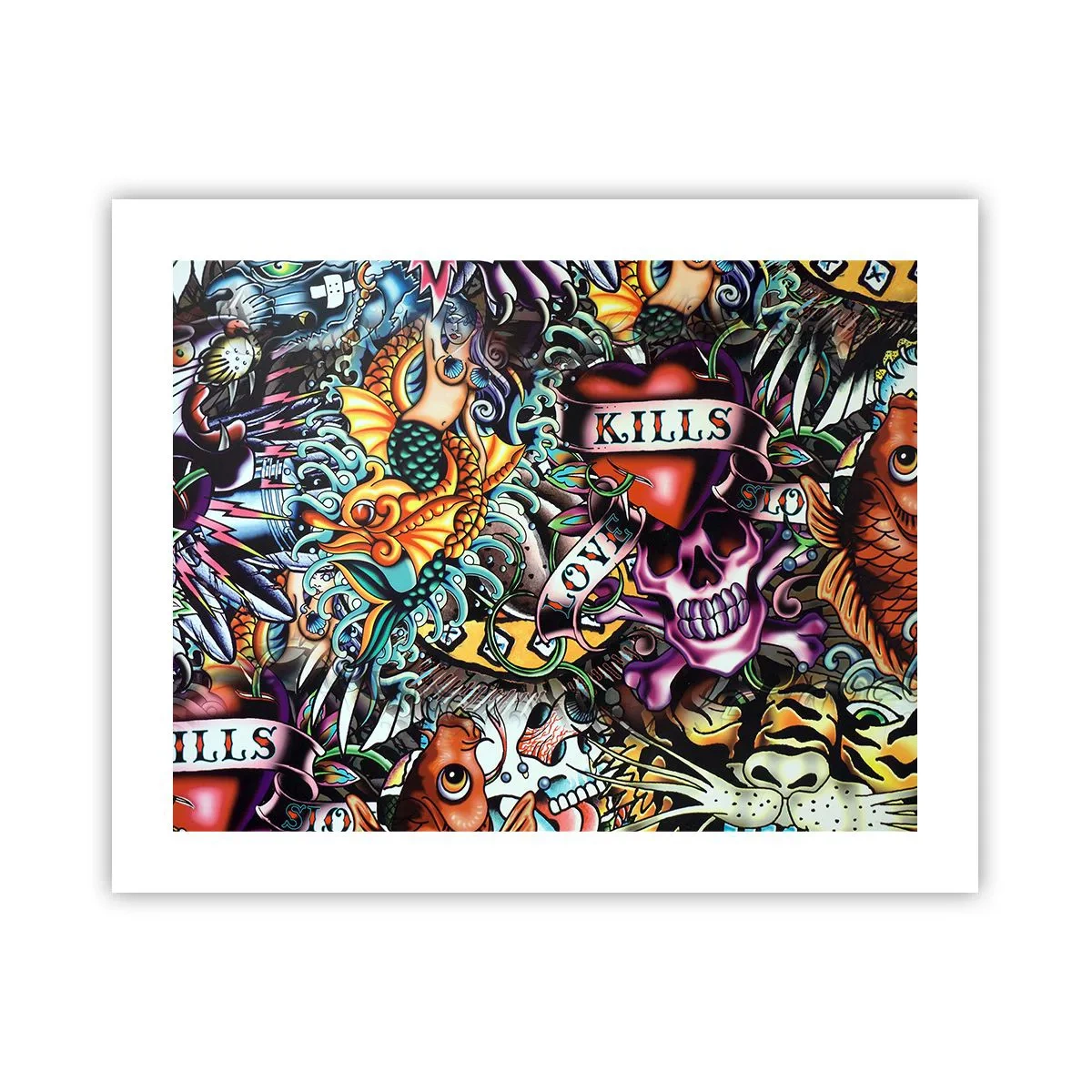 Poster - Der Traum des Tätowierers - 50x40 cm