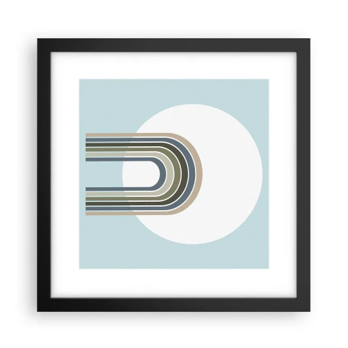 Poster in einem schwarzem Rahmen - Unwiderstehliche Anziehungskraft - 30x30 cm
