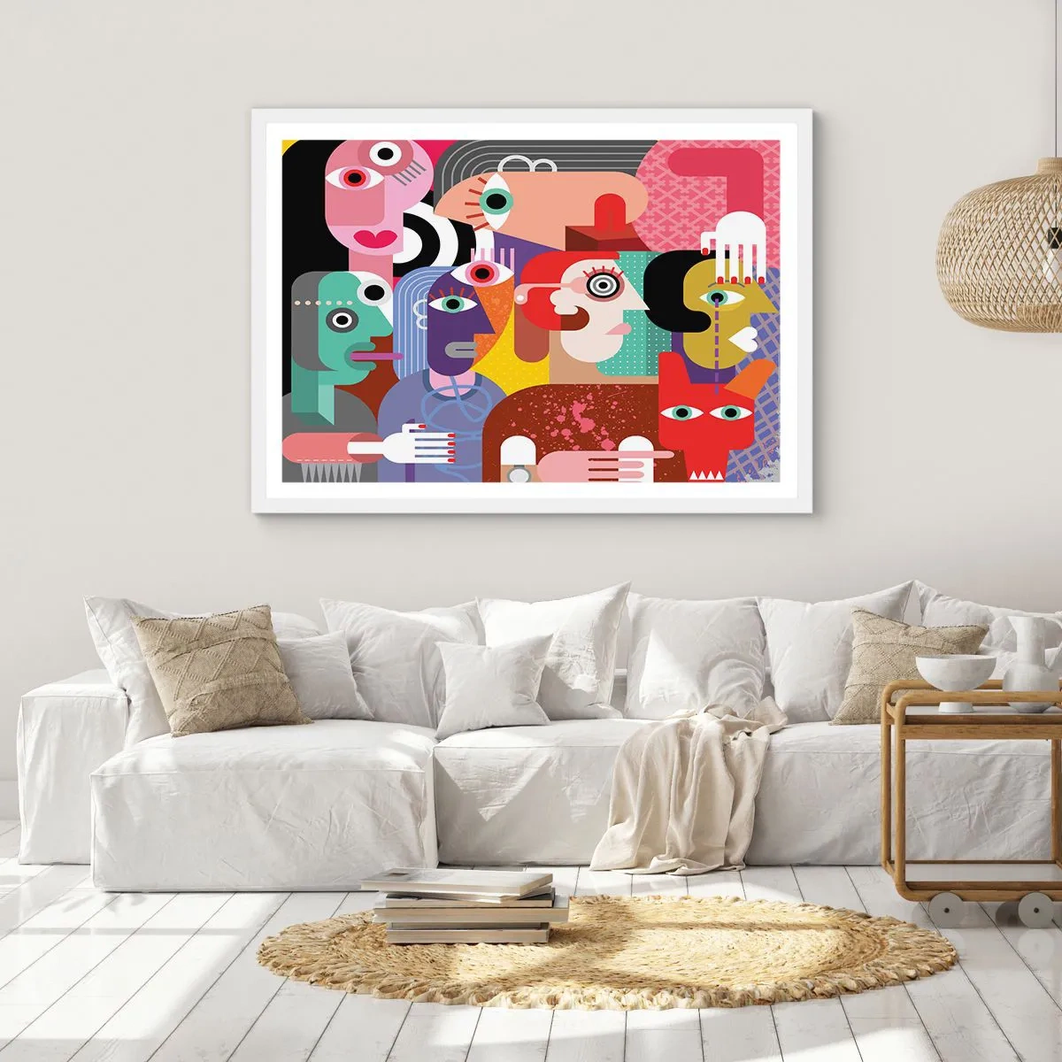 Poster in einem weißen Rahmen - Wir sind von Herrn Picasso - 40x30 cm