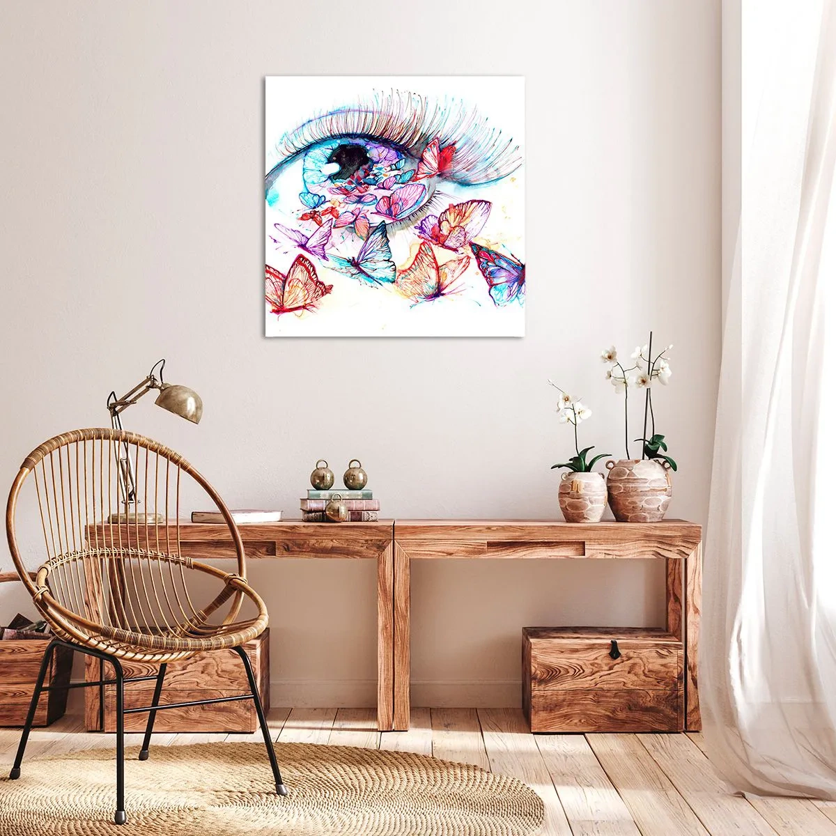 Bild auf Leinwand - Leinwandbild - Märchenhafter Augenzauber - 40x40 cm