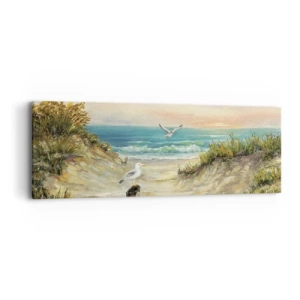 Bild auf Leinwand - Leinwandbild - Windlose Abgeschiedenheit - 90x30 cm