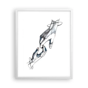 Poster in einem weißen Rahmen - Eine gute Geste - 40x50 cm