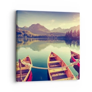 Bild auf Leinwand - Leinwandbild - Lebe nach ihren Gesetzen - 30x30 cm