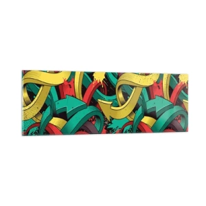 Glasbild - Bild auf glas - Welcher Weg zum Ziel? - 90x30 cm