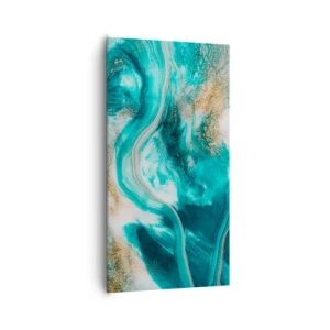 Bild auf Leinwand - Leinwandbild - Der Fluss aus Gold - 65x120 cm