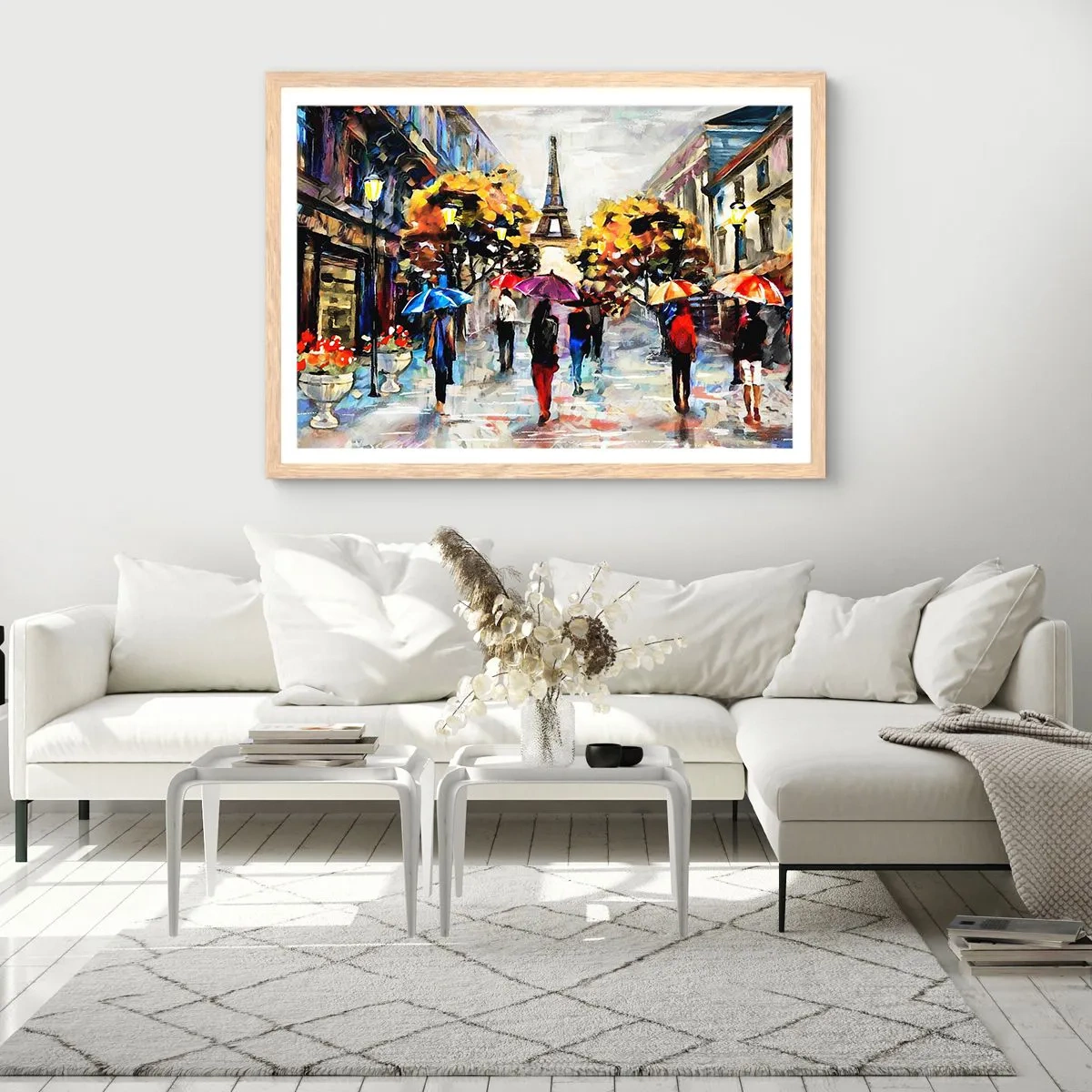 Poster in einem Rahmen aus heller Eiche - Besonders schön im Herbst - 40x30 cm