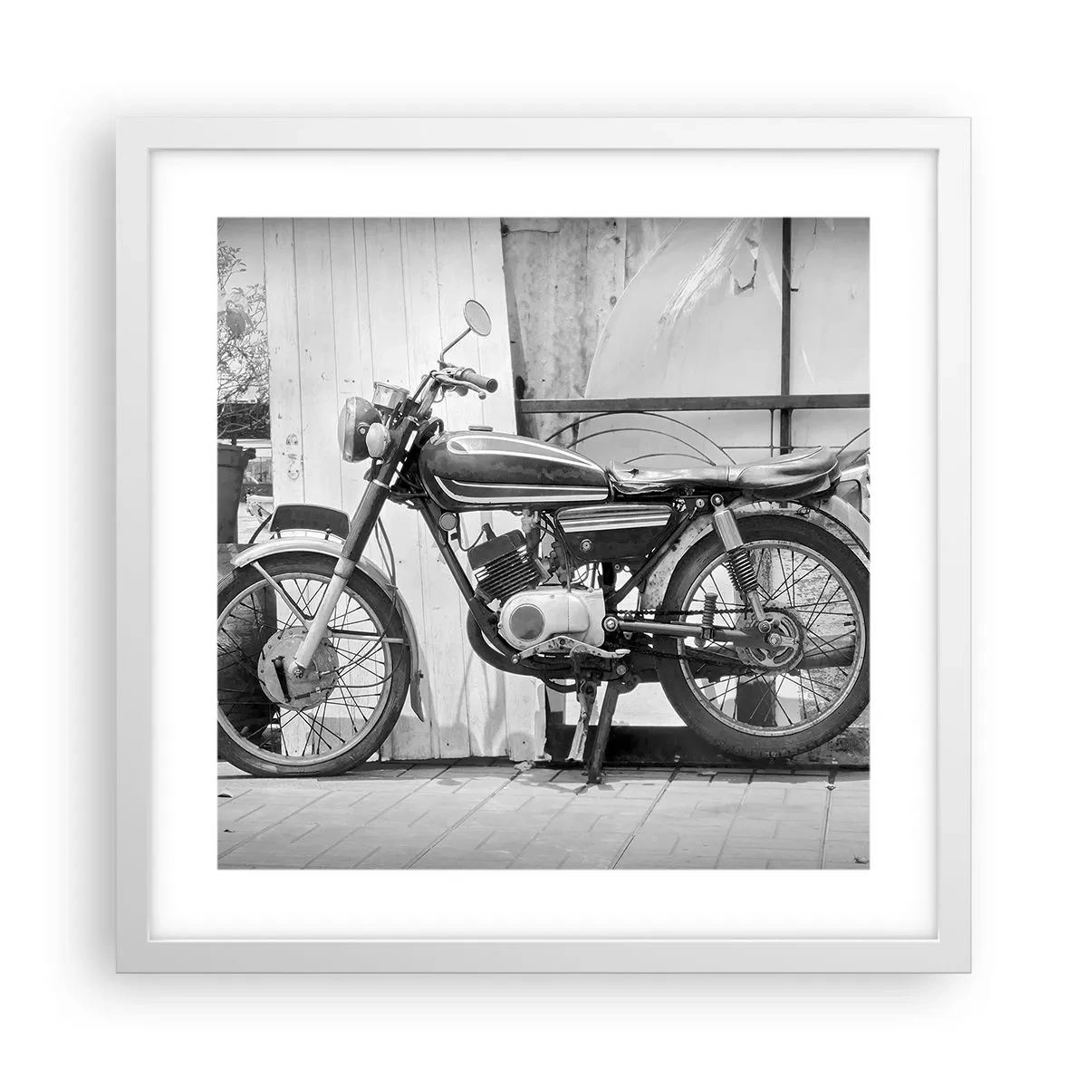 Poster in einem weißen Rahmen - Klassik über alles - 40x40 cm