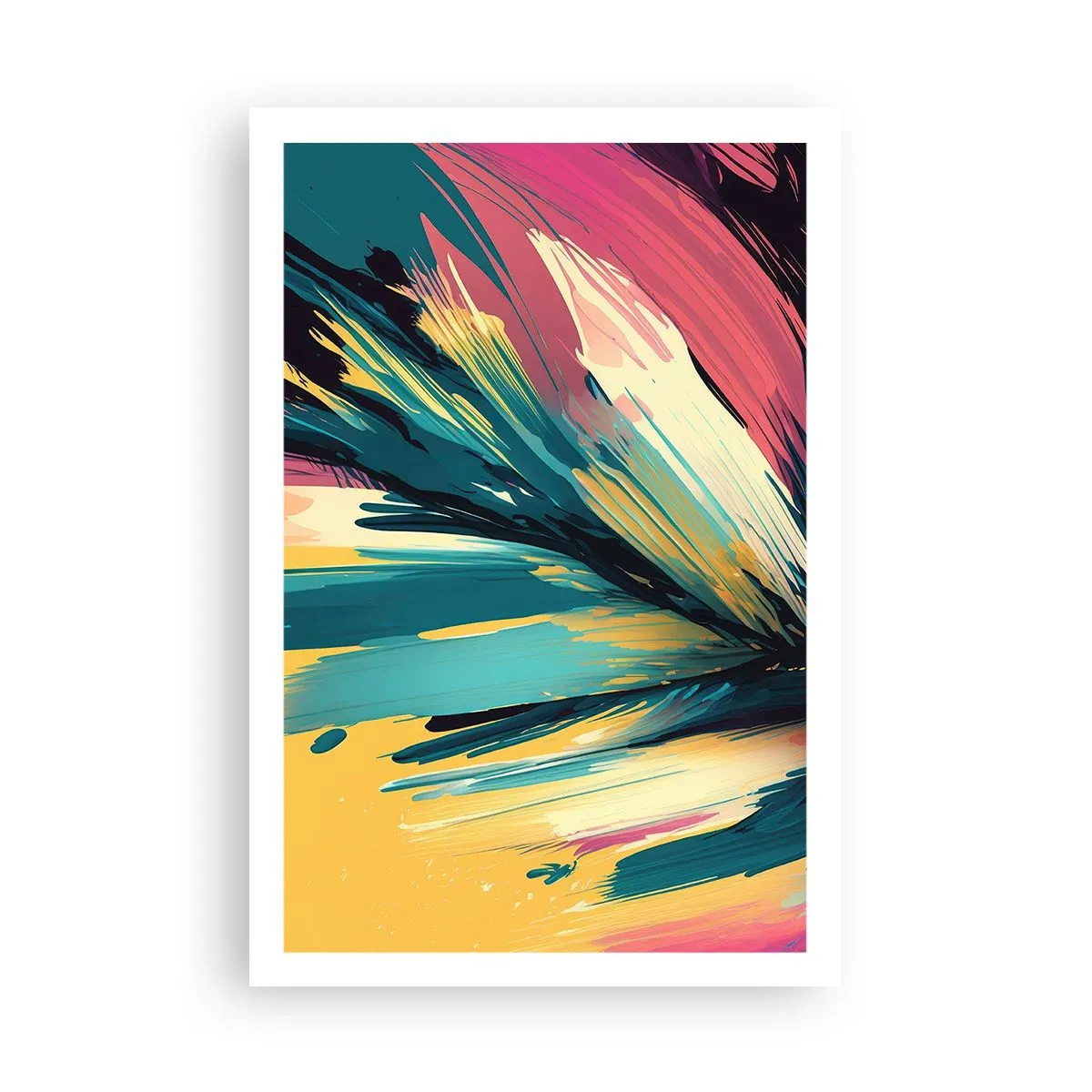 Poster - Komposition – eine Explosion der Freude - 61x91 cm