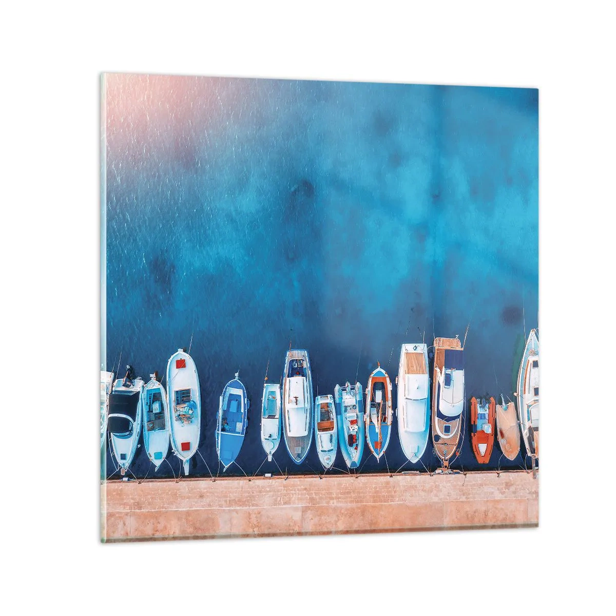 Glasbild - Bild auf glas - In einer Reihe - 40x40 cm