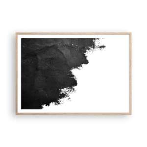 Poster in einem Rahmen aus heller Eiche - Elemente: Erde - 100x70 cm