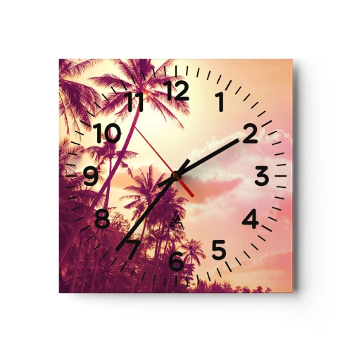 Wanduhr - Glasuhr - Du musst auswählen - 30x30 cm