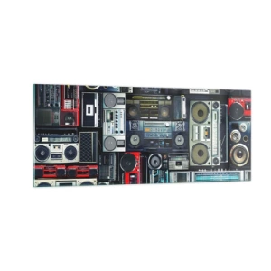 Glasbild - Bild auf glas - Sehnsucht nach den 1980er Jahren - 100x40 cm