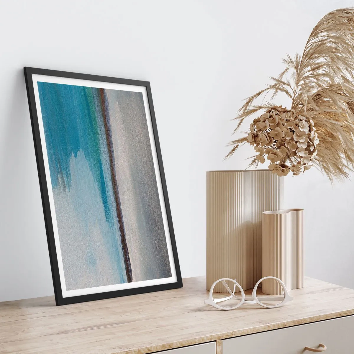 Poster in einem schwarzem Rahmen - Horizontale Landschaft - 30x40 cm