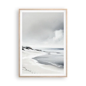 Poster in einem Rahmen aus heller Eiche - Für immer zusammen - 70x100 cm