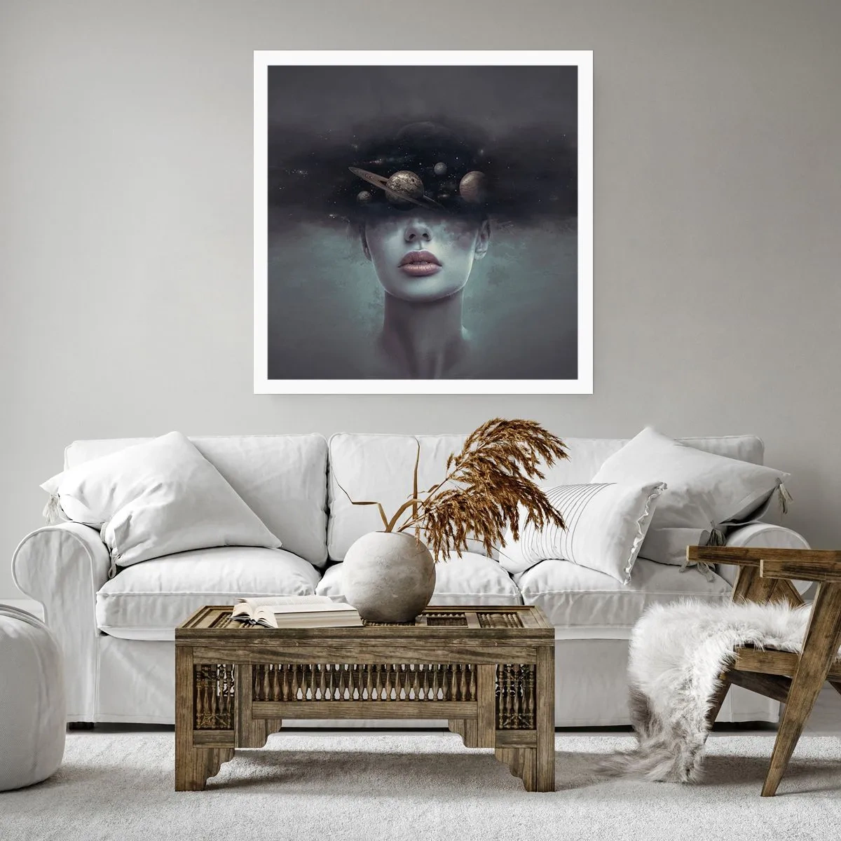 Poster - Und die Planeten spielen verrückt ... - 60x60 cm