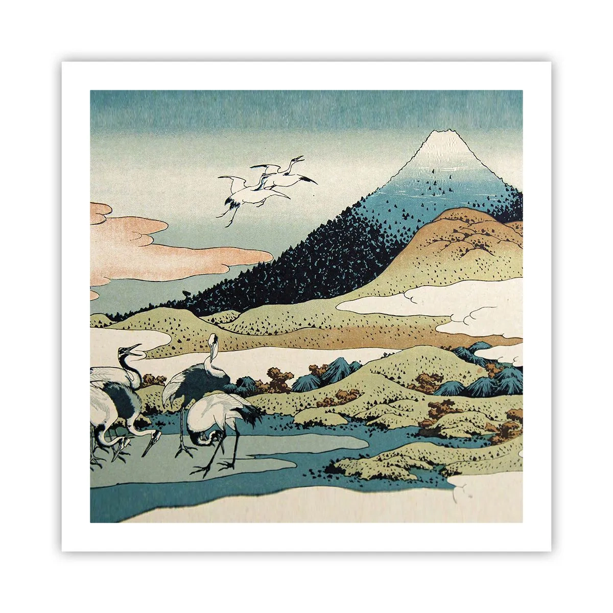 Poster - Im japanischen Geist - 60x60 cm