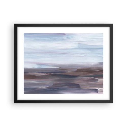 Poster in einem schwarzem Rahmen - Elemente: Wasser - 50x40 cm