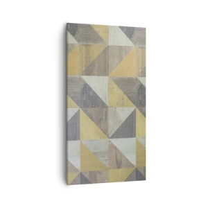 Bild auf Leinwand - Leinwandbild - Am Winkel des Dreiecks - 55x100 cm