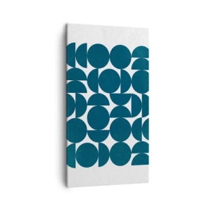 Bild auf Leinwand - Leinwandbild - Kreise und Halbkreise - 45x80 cm