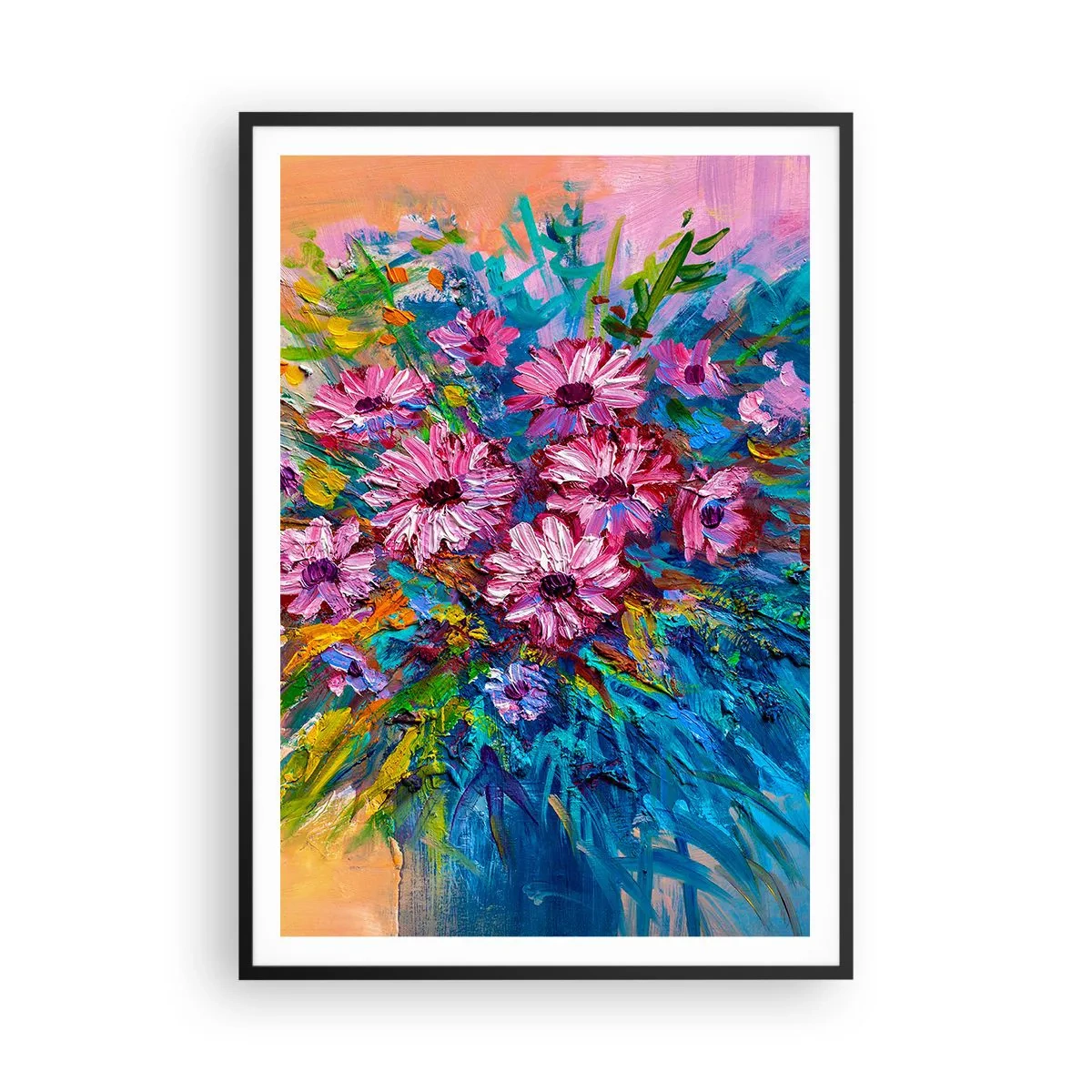 Poster in einem schwarzem Rahmen - Lebensenergie - 70x100 cm