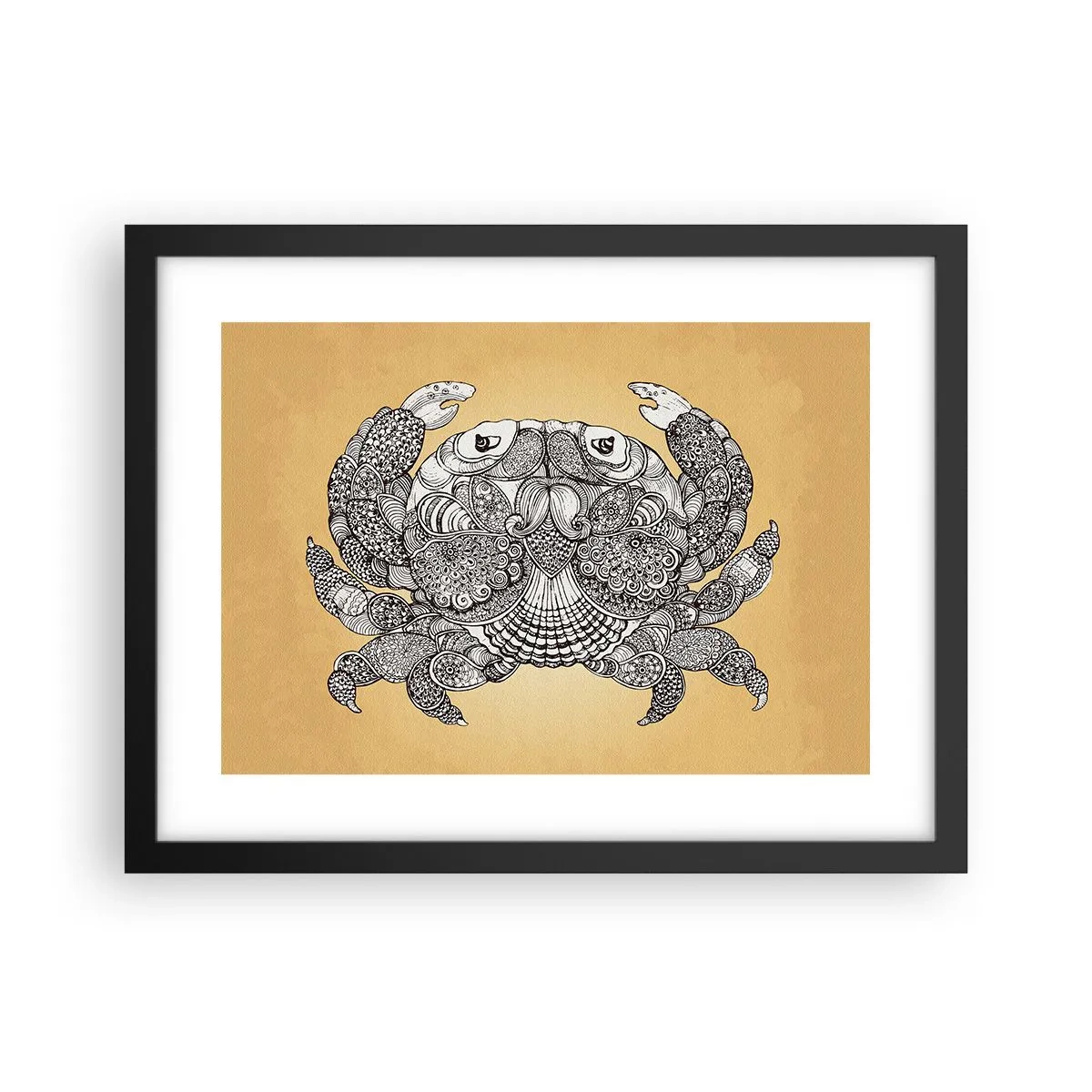 Poster in einem schwarzem Rahmen - Geschichten von Mr. Krabs - 40x30 cm