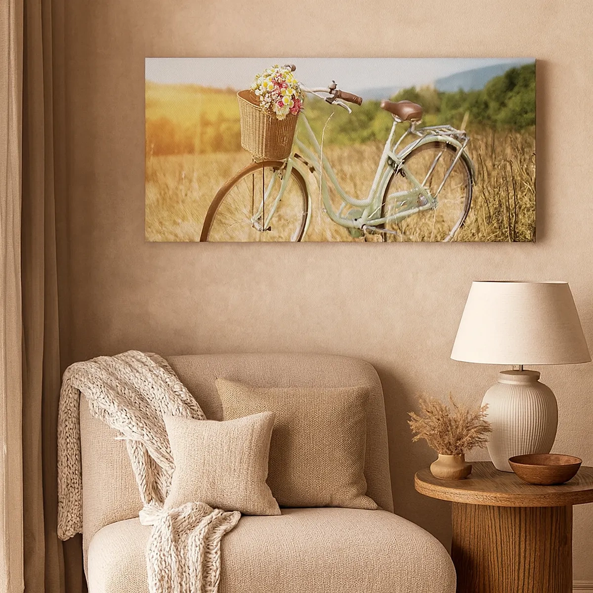 Bild auf Leinwand - Leinwandbild - Ich bleibe eine Weile hier - 30x30 cm