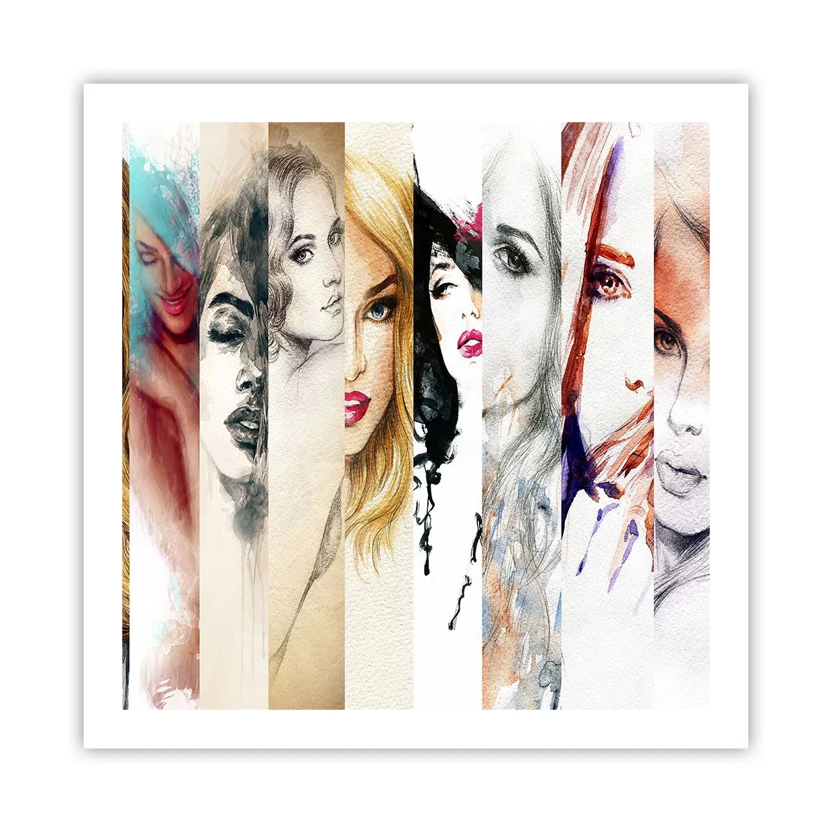 Poster - Und es ist immer DU - 60x60 cm