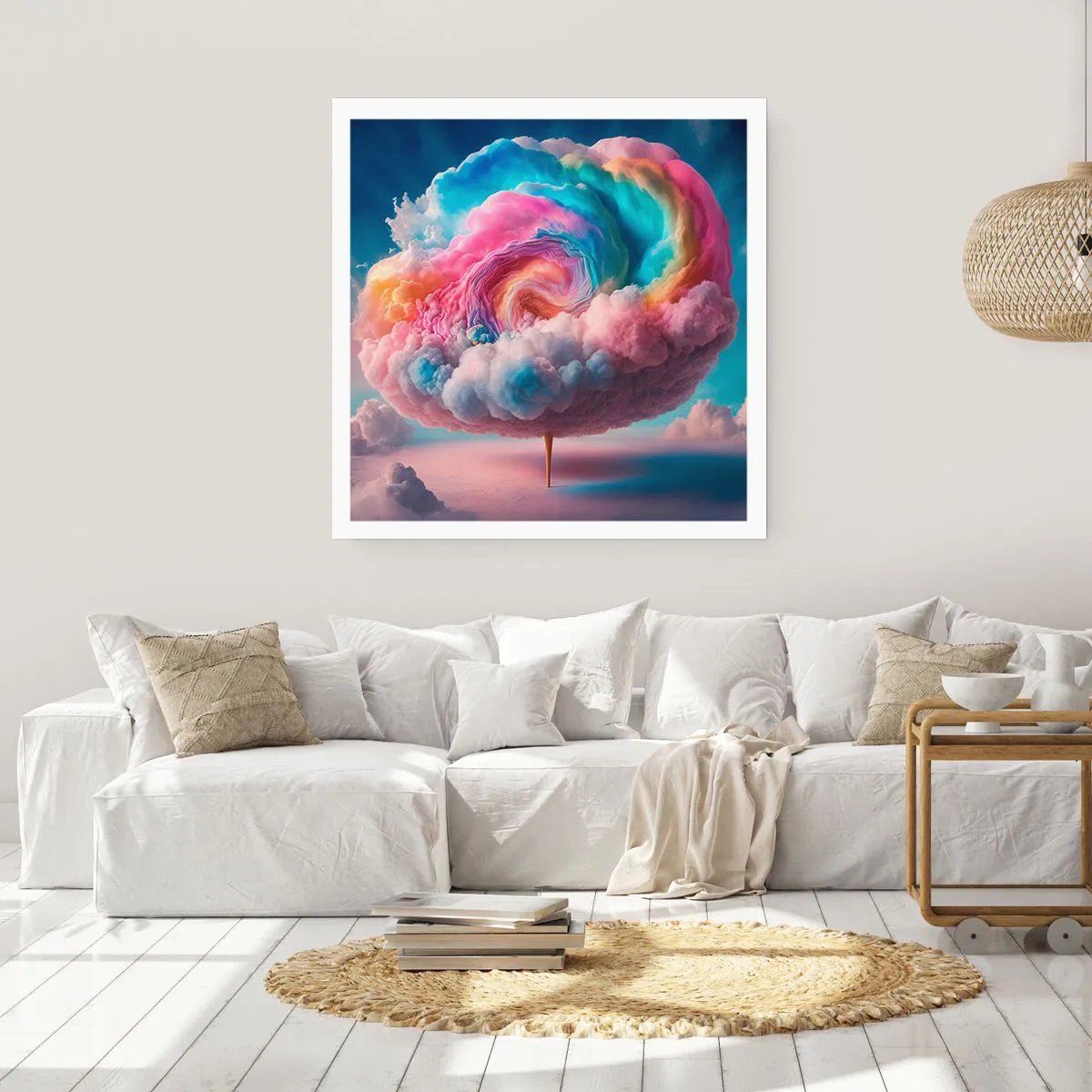 Poster - Traum von einem Vergnügungspark - 50x50 cm