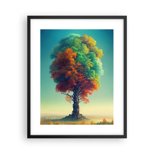 Poster in einem schwarzem Rahmen - Eiche – der Vater der Natur - 40x50 cm