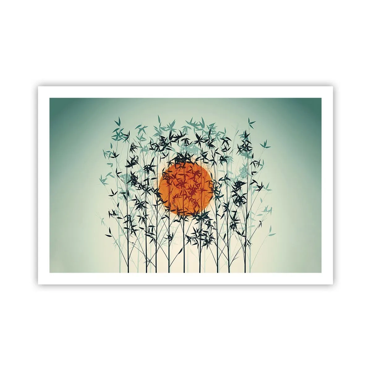 Poster - Japanische Sonne - 91x61 cm