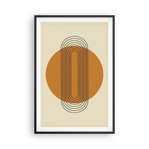 Poster in einem schwarzem Rahmen - Perfekter Plan - 61x91 cm