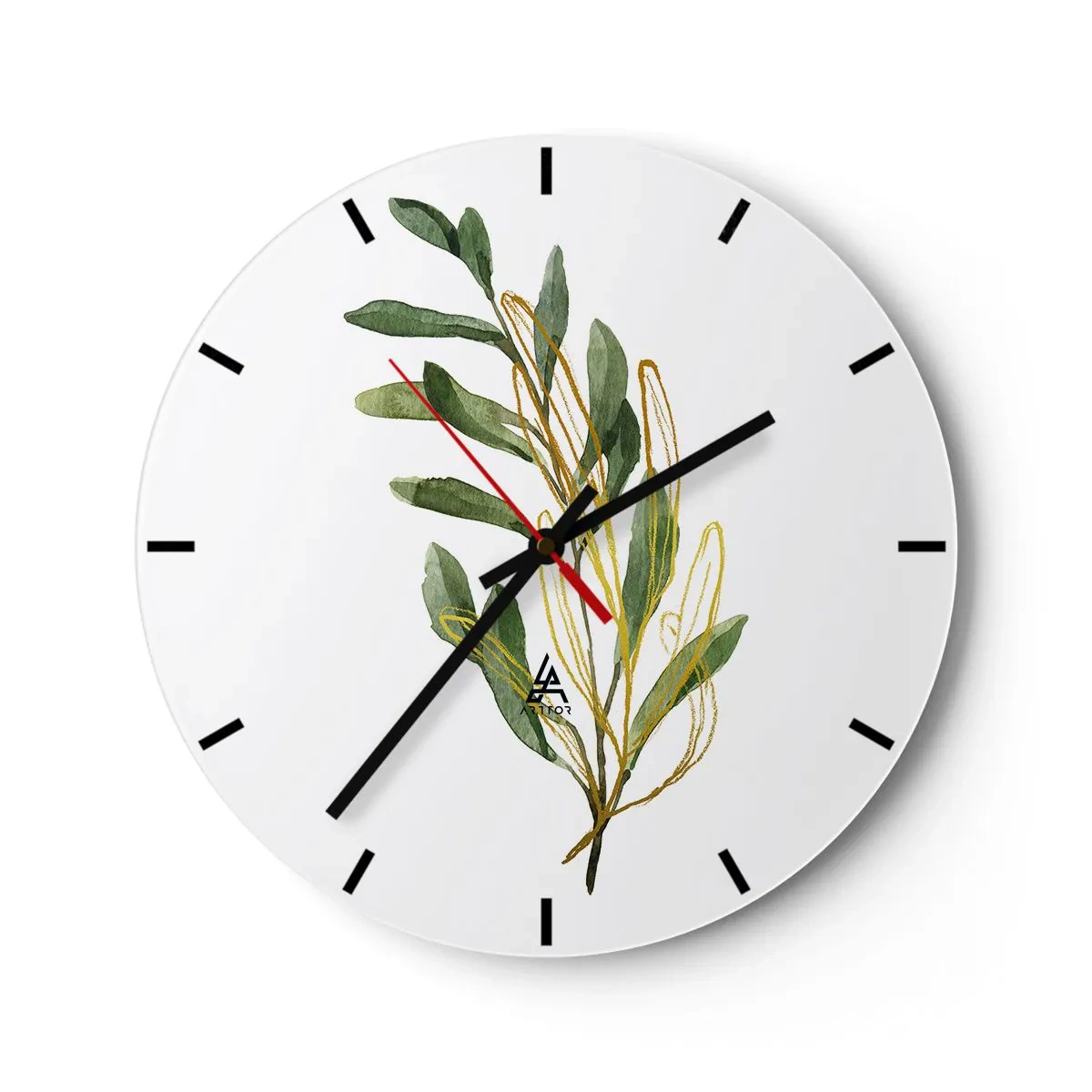 Wanduhr - Glasuhr - Alles was gut ist - 40x40 cm