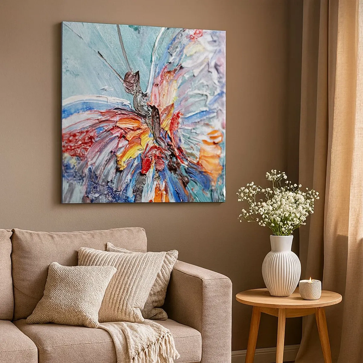 Bild auf Leinwand - Leinwandbild - Von der Natur gemalt - 30x30 cm