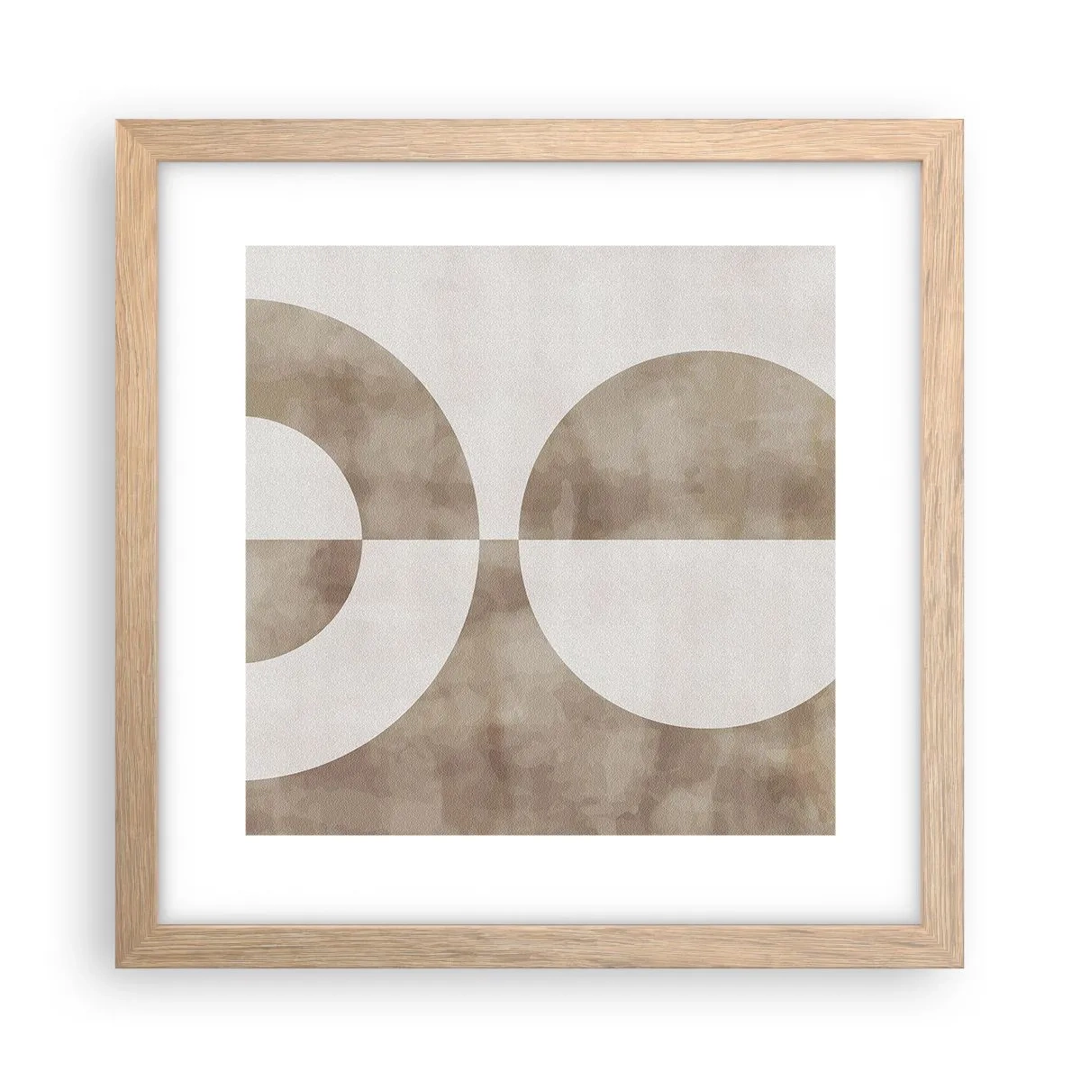 Poster in einem Rahmen aus heller Eiche - Ähnlichkeiten und Unterschiede - 30x30 cm