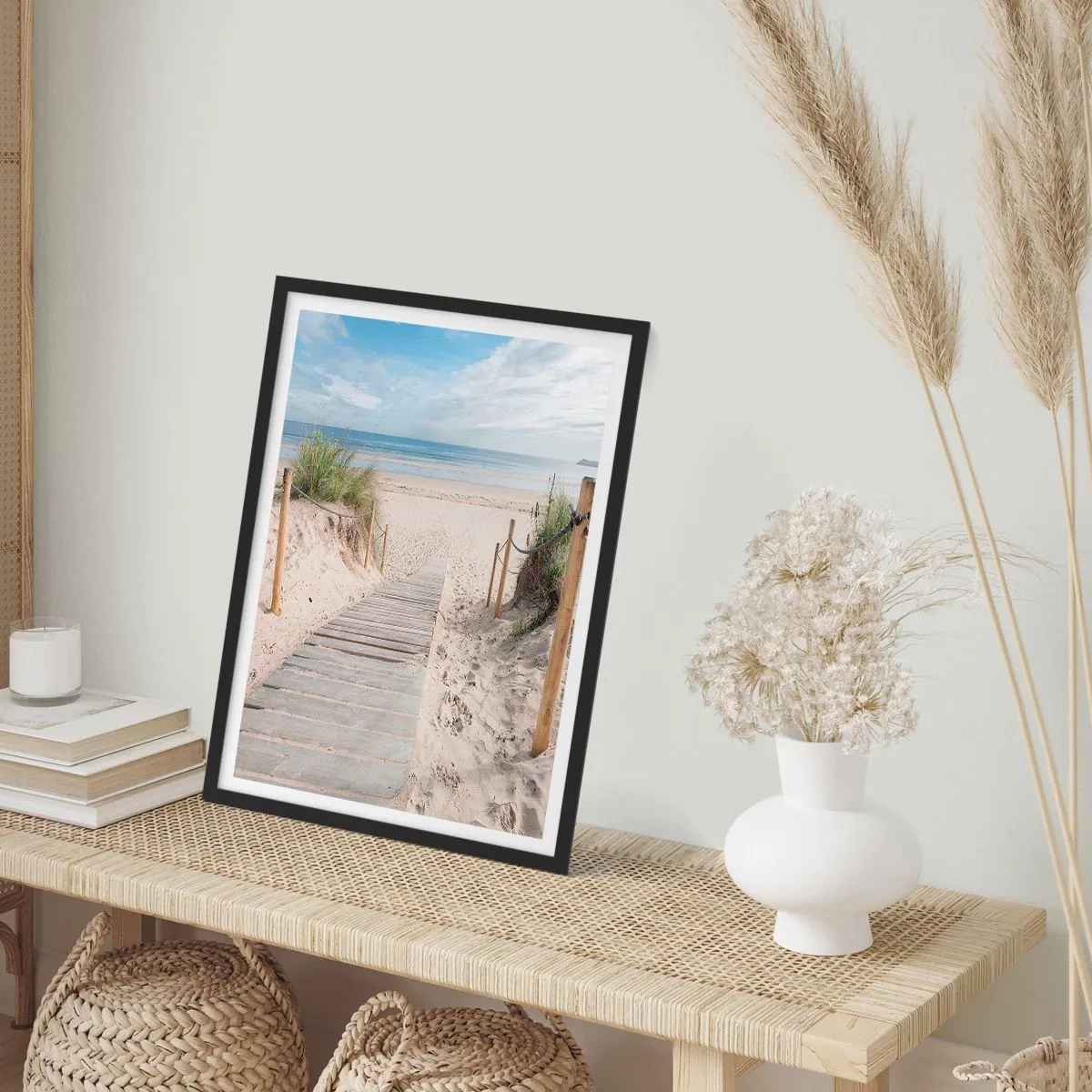 Poster in einem schwarzem Rahmen - Bis zum Horizont - 40x50 cm