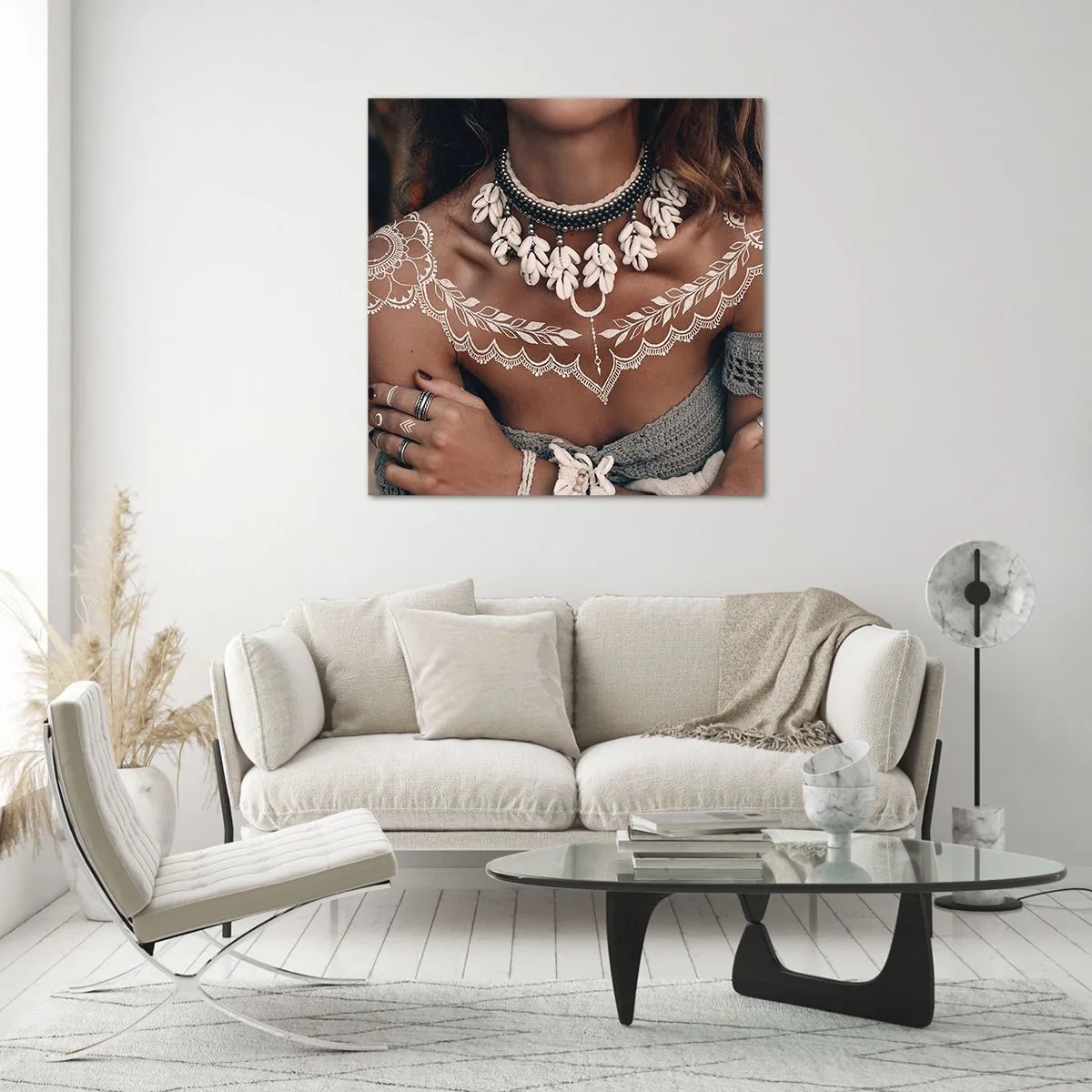 Glasbild - Bild auf glas - Talismane, Rituale der Weiblichkeit - 40x40 cm