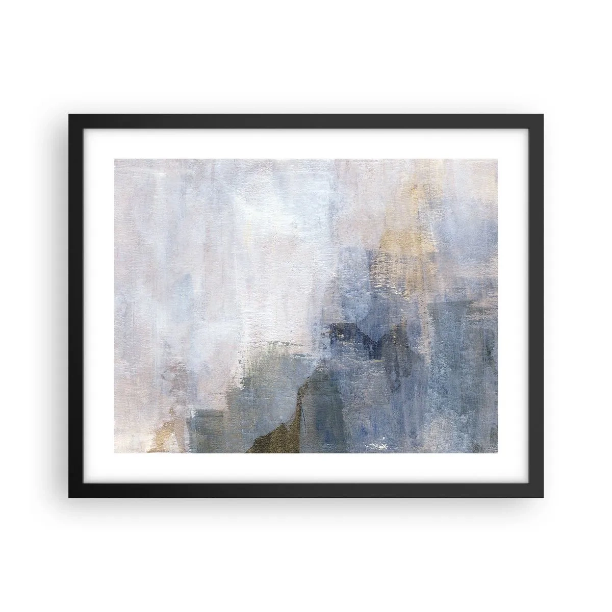 Poster in einem schwarzem Rahmen - Farbtöne und Akkorde - 50x40 cm