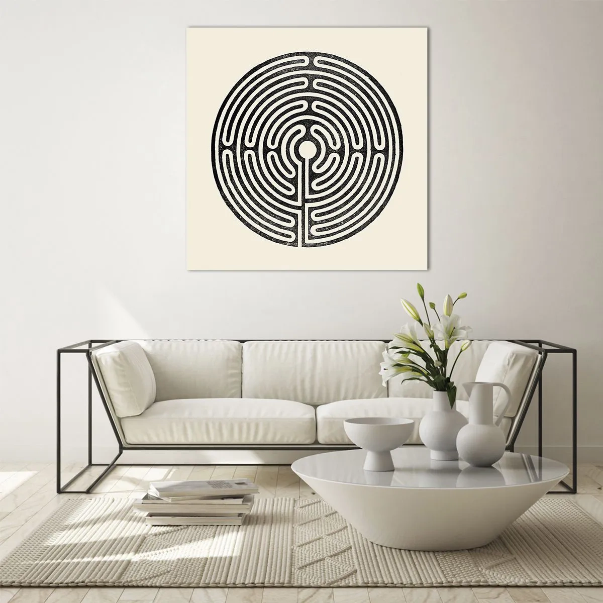 Glasbild - Bild auf glas - Geheimnisvolle Ordnung - 60x60 cm