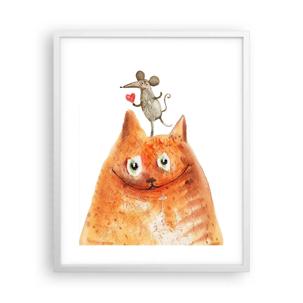 Poster in einem weißen Rahmen - Paradoxien der Liebe - 40x50 cm