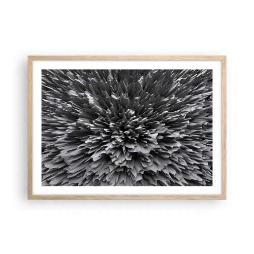 Poster in einem Rahmen aus heller Eiche - Härter kann es nicht werden - 70x50 cm